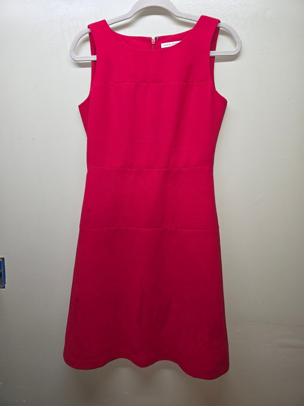 Banana Republic Red Sleeveless Sheath Dress Sz 2